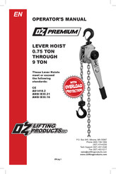 OZ Lifting Products OZ075LHOP Manual Del Operador