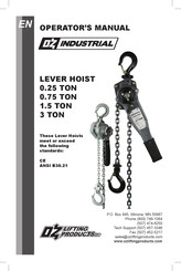 OZ Lifting Products OZIND025-LH Manual Del Usuario