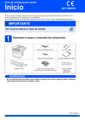 Brother MFC-8880DN Guía De Configuración Rápida