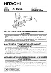 Hitachi CJ 110VA Manual De Instrucciones