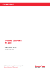 Thermo Scientific TX-750 Instrucciones De Uso