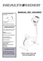 Healthrider HRIVEX75014.0 Manual Del Usuario