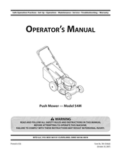 MTD 54M Manual Del Usuario