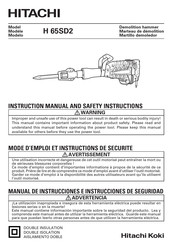 Hitachi Koki H 65SD2 Manual De Instrucciones