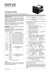 Novus N1040 Manual De Instrucciones