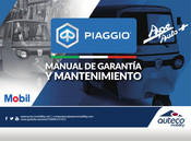 PIAGGIO Ape Auto+ Manual De Garantía Y Mantenimiento