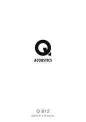 Q Acoustics Q B12 Manual Del Usuario