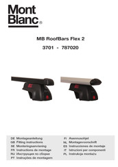 Mont Blanc MB RoofBars Flex 2 3701 Instrucciones De Montaje