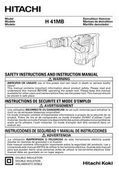 Hitachi Koki H 41MB Manual De Instrucciones