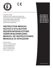 Hoshizaki KM-1301SAH-E Manual De Instrucciones