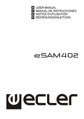 Ecler eSAM402 Manual De Instrucciones