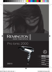 Remington Pro Ionic 2000 Guia De Inicio Rapido