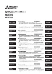 Mitsubishi Electric MXZ-2C30VA Para El Instalador