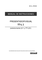 Elmo TT-L1 Manual De Instrucciones