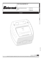 Balcrank 3120-013 Guía De Servicio Técnico Y Recambio