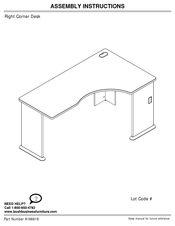 Bush Business Furniture WC84863 Instrucciones De Montaje