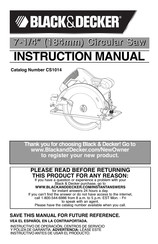 Black and Decker CS1014 Manual De Instrucciones