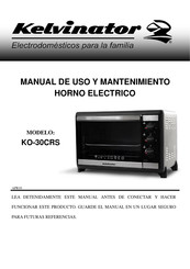 Kelvinator KO-30CRS Manual De Uso Y Mantenimiento