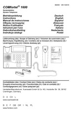 Auerswald COMfortel 1600 Manual De Instrucciones