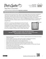 Midwest Pet Gate 2929SG-WD Instrucciones De Montaje