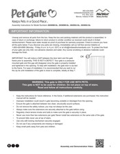 Midwest Pet Gate 2929SW-GL Manual Del Usuario