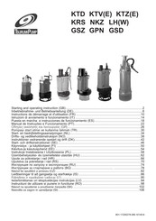 Tsurumi Pump GSD Serie Instrucciones De Funcionamento