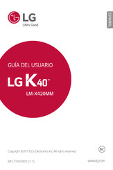 LG K40 LM-X420MM Guia Del Usuario