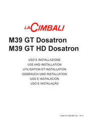 LaCimbali M39 GT Dosatron Uso E Instalacion