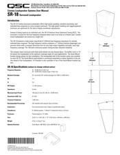 QSC SR-18 Manual De Instrucciones