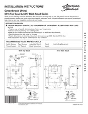 American Standard 6516 Serie Instrucciones De Instalación