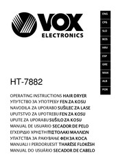 VOX electronics HT-7882 Manual De Usuario