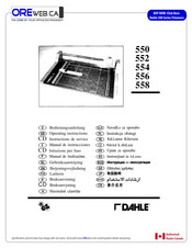 Dahle 556 Manual De Instrucciones