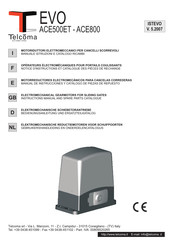 Telcoma Automations EVO ACE500ET Manual De Instrucciones