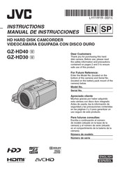 JVC GZ-HD40 Manual De Instrucciones