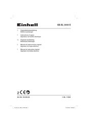 EINHELL GE-EL 3000 E Manual De Instrucciones Original