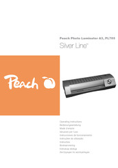 Peach Silver PL705 Instrucciones De Funcionamiento