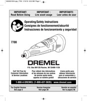 Dremel 7700 Instrucciones De Funcionamiento