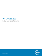 Dell Latitude 7300 Configuración Y Especificaciones