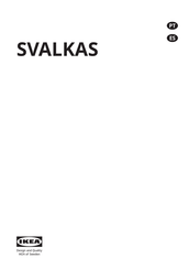 IKEA SVALKAS Manual De Instrucciones