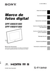 Sony DPF-X1000 Manual De Instrucciones