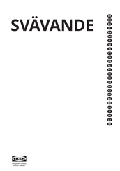 Ikea SVAVANDE Manual De Instrucciones