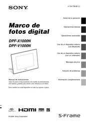 Sony DPF-X1000N Manual De Instrucciones