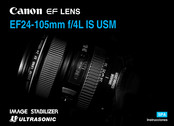 Canon EF24-105mm f/4L IS II USM Instrucciones