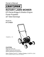 Craftsman 917.375630 El Manual Del Propietario