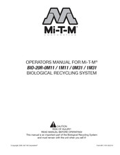 Mi-T-M Corporation Bio-20R-0M31 Manual Del Operador