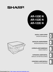 Sharp AR-152EN Manual De Instrucciones