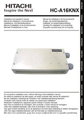 Hitachi HC-A16KNX Manual De Instalación Y Funcionamiento