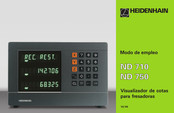 HEIDENHAIN ND 750 Modo De Empleo