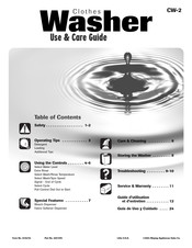 Maytag CW-2 Guía De Uso Y Cuidado