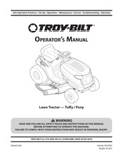 Troy-Bilt Pony Manual De Uso